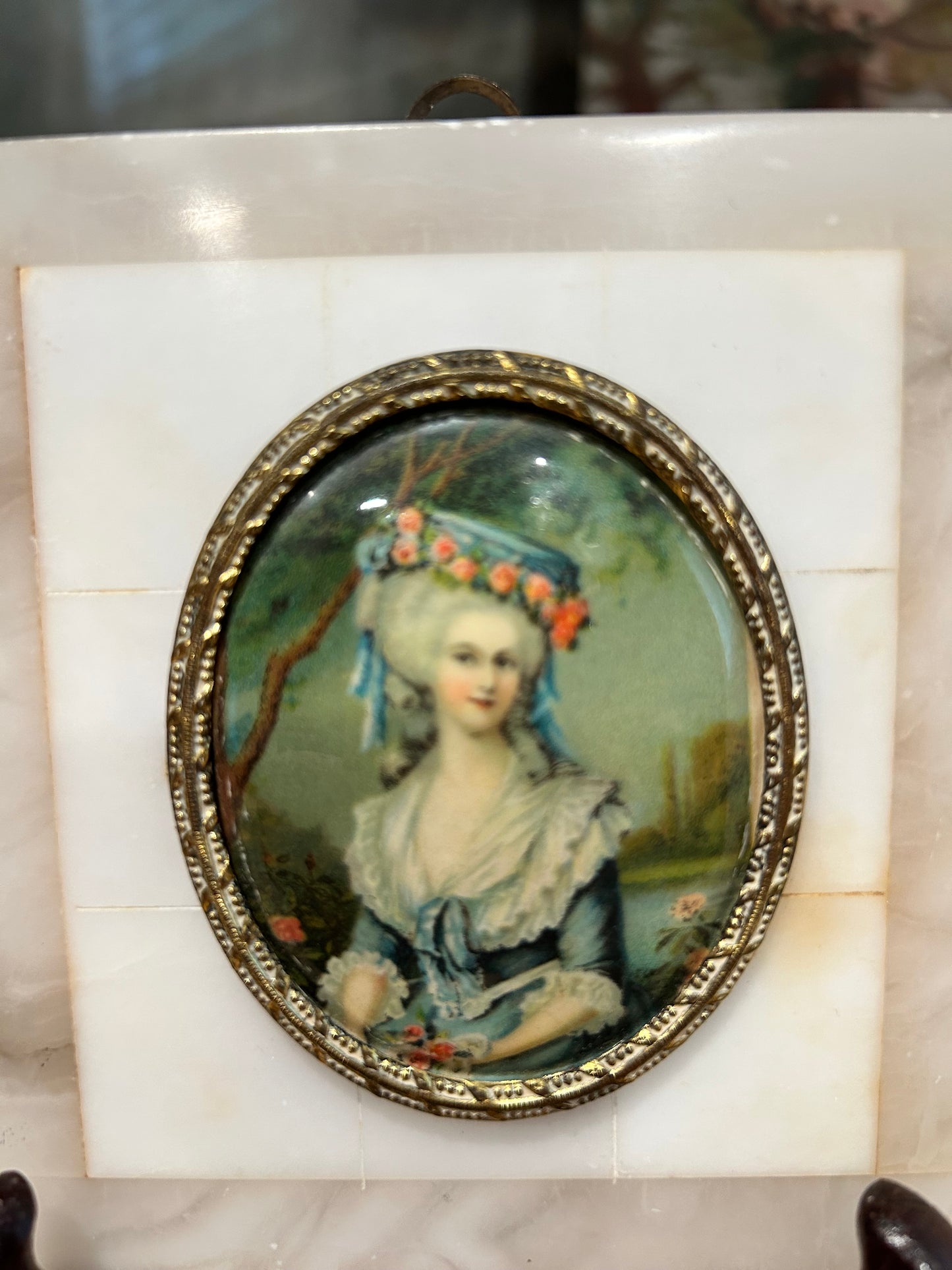 Circa 1920 Grand Tour Royal Academy of London Souvenir Lady Portrait