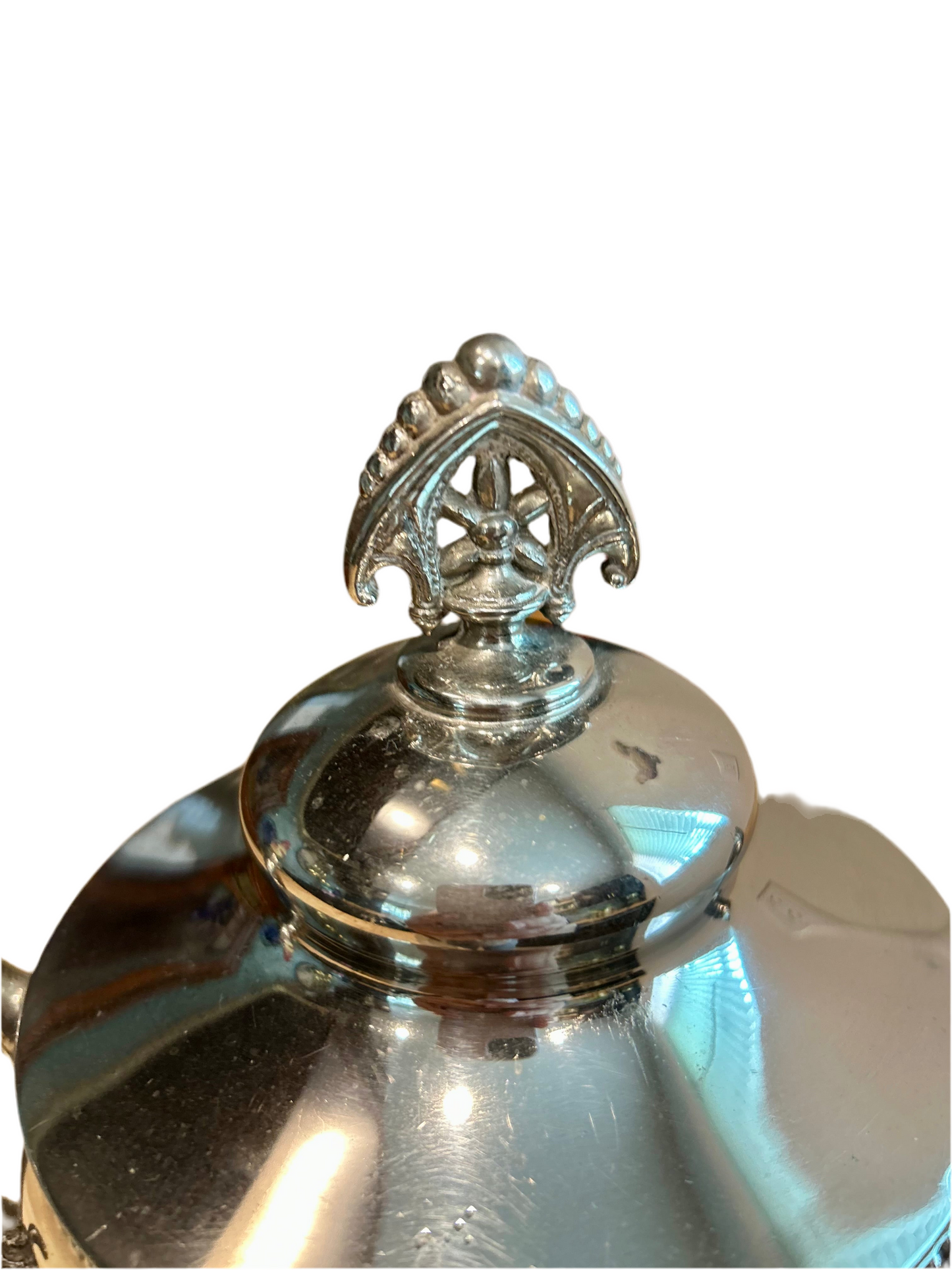 Silverplated Sugar Bowl with 12 Spoons
