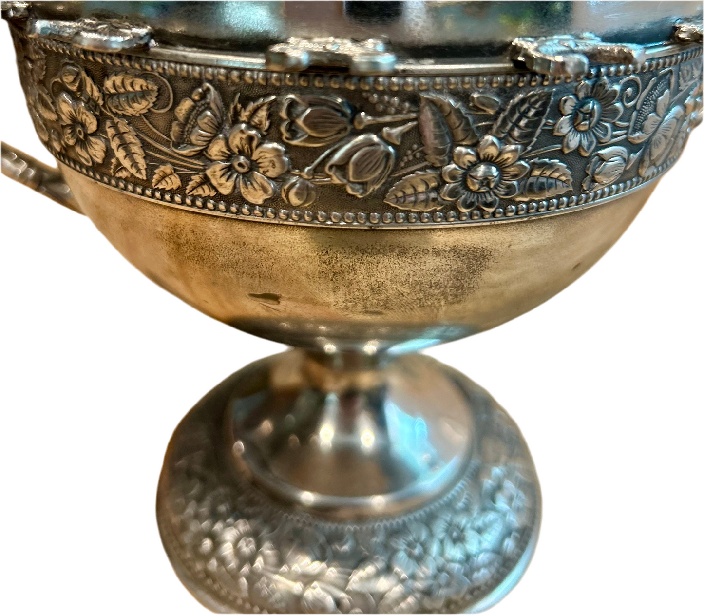 Silverplated Sugar Bowl with 12 Spoons