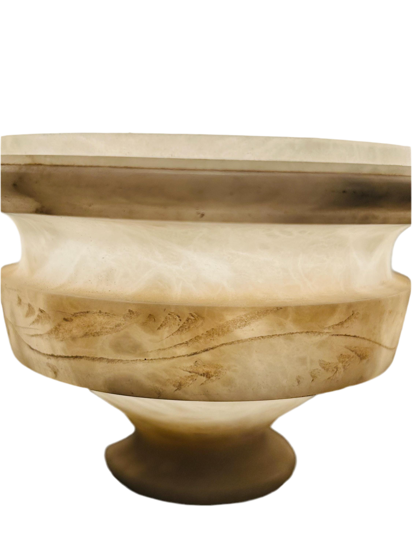 Alabaster Bird Lamps Circa 1920