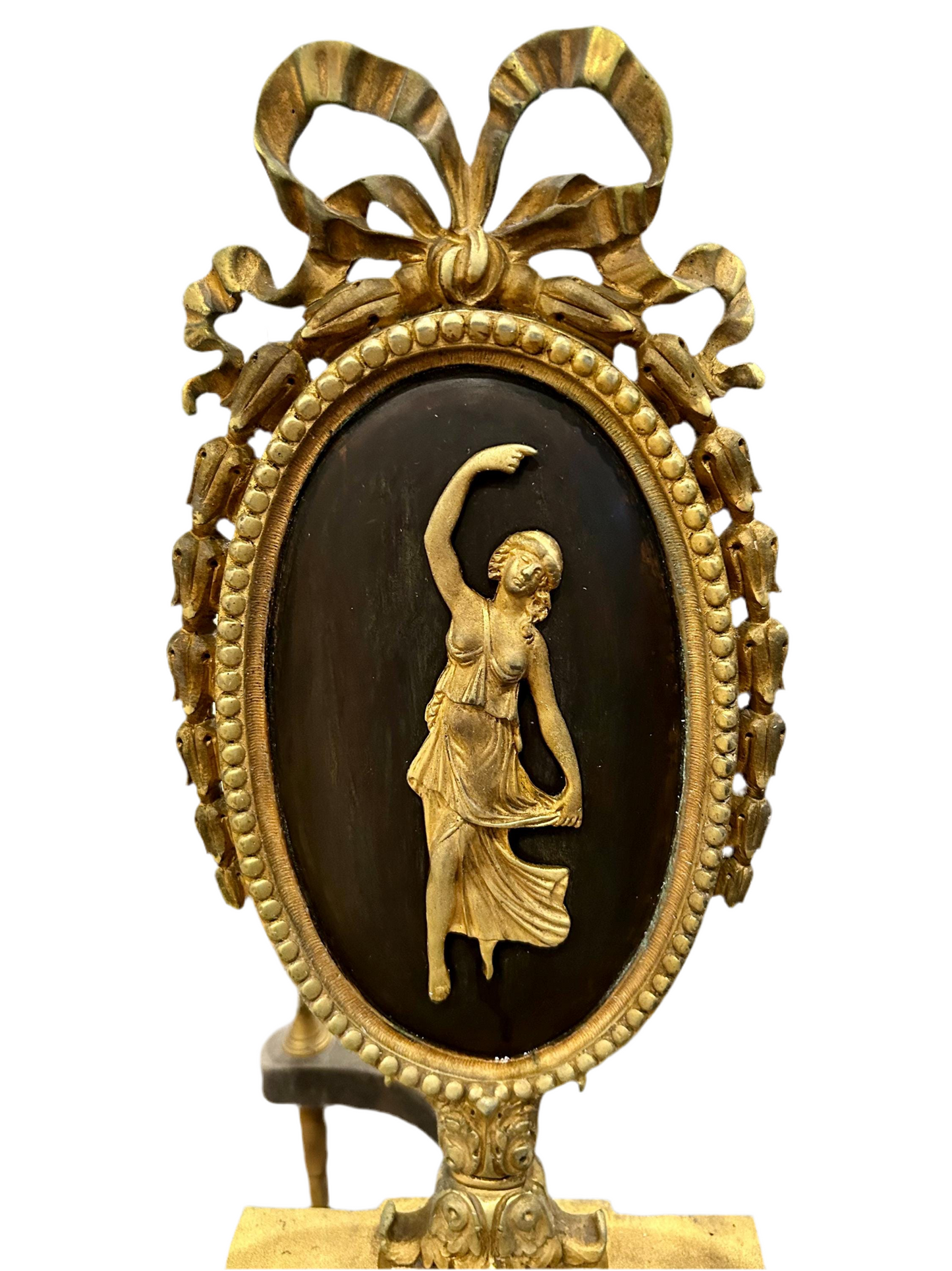 French Louis XVI Style Figural Andirons