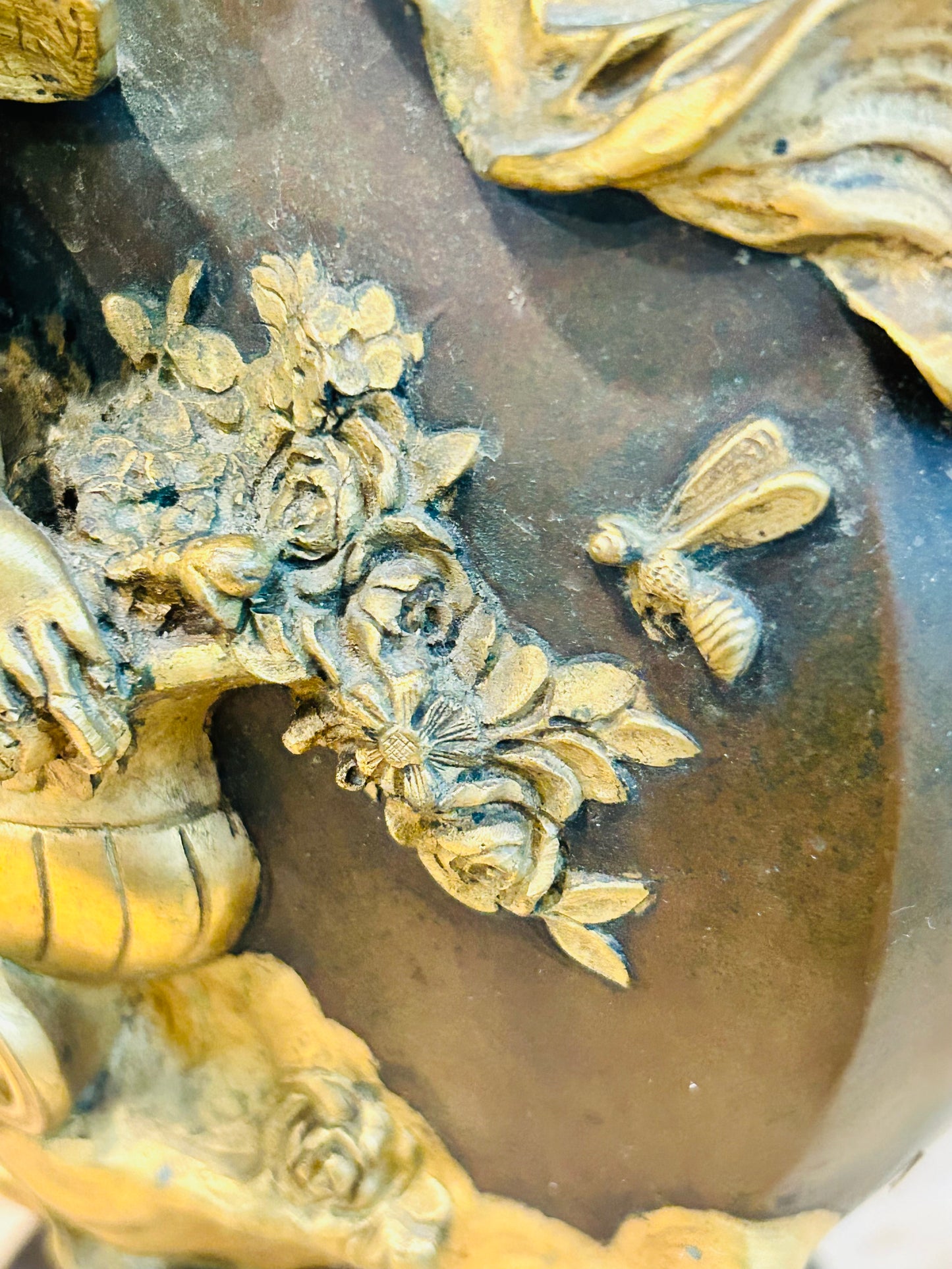 Jean-Baptiste Germain Signed Belle Epoque Bronze Vase Circa 1900