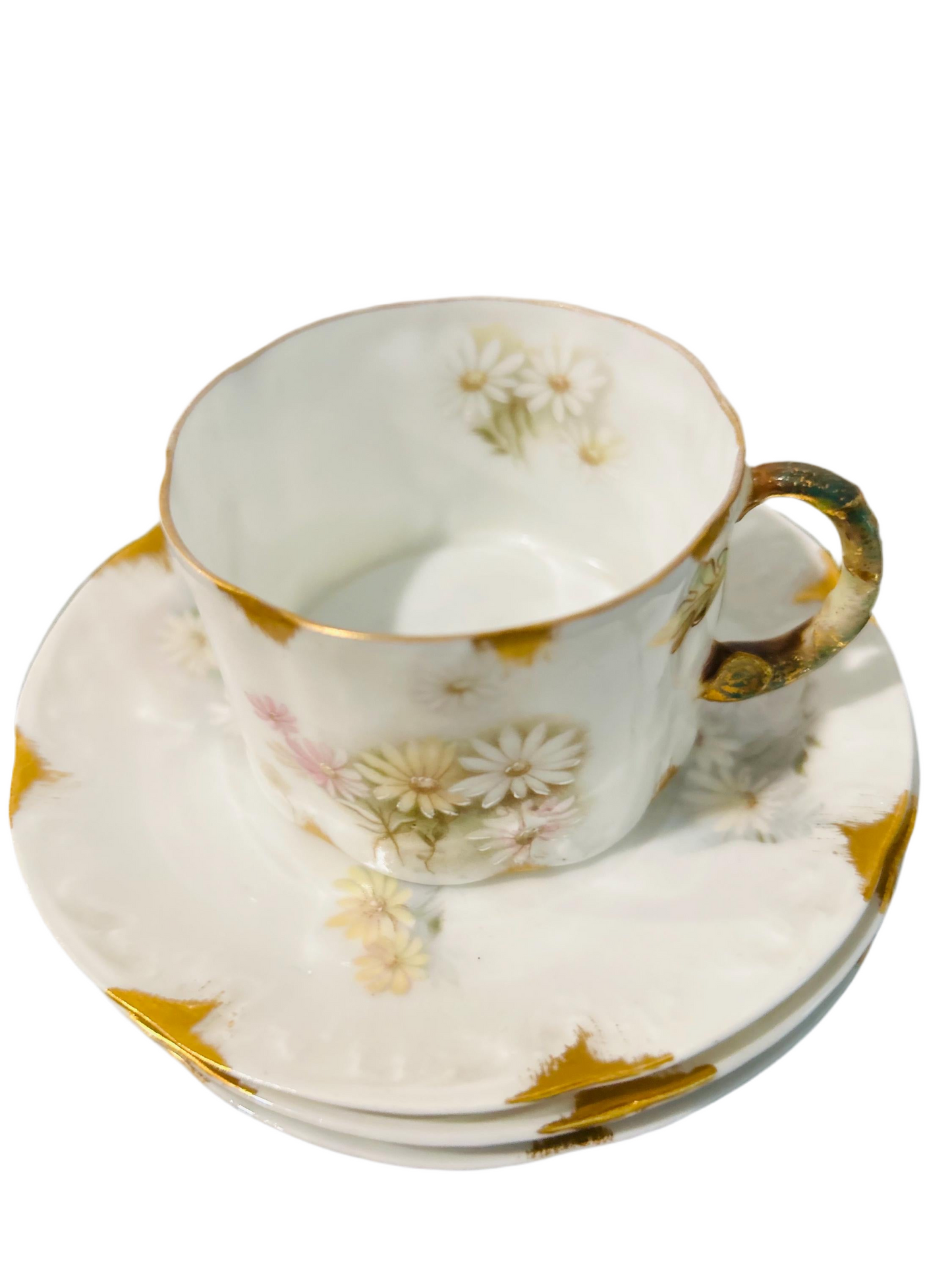 Rare Antique Rosenthal Monbijou Chocolate Cups with Saucers