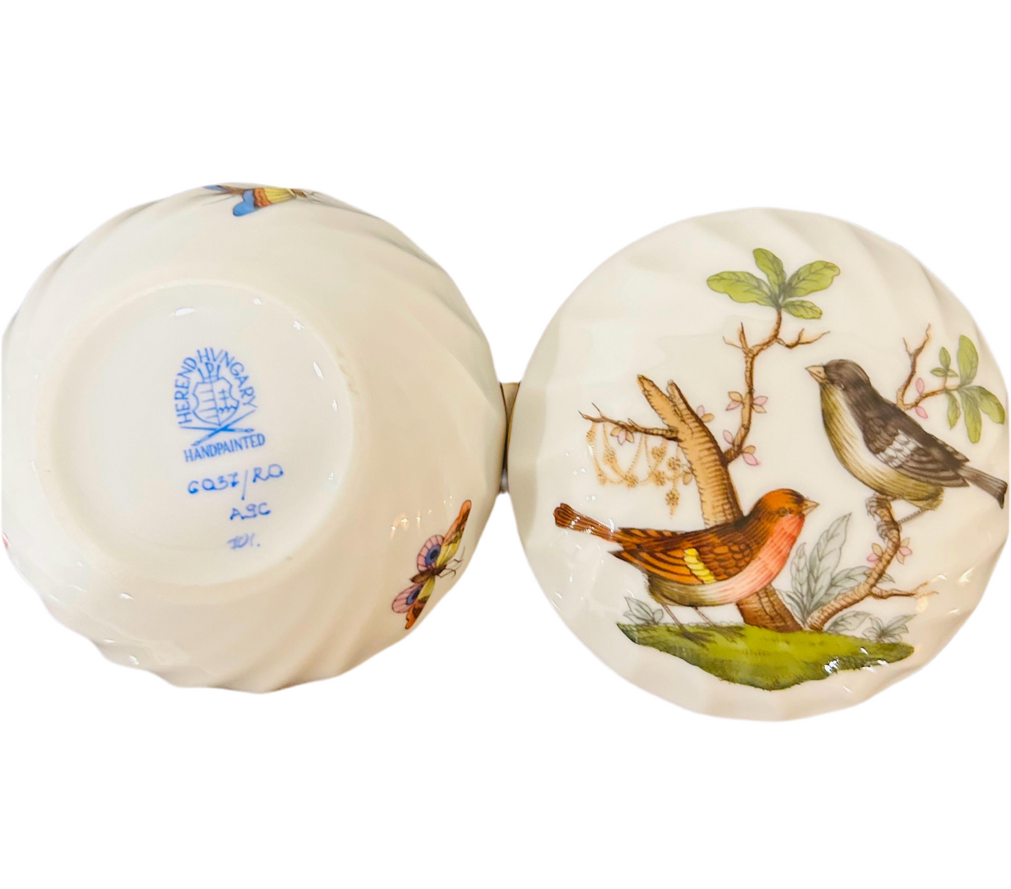 Herend Rothschild Birds Trinket Box