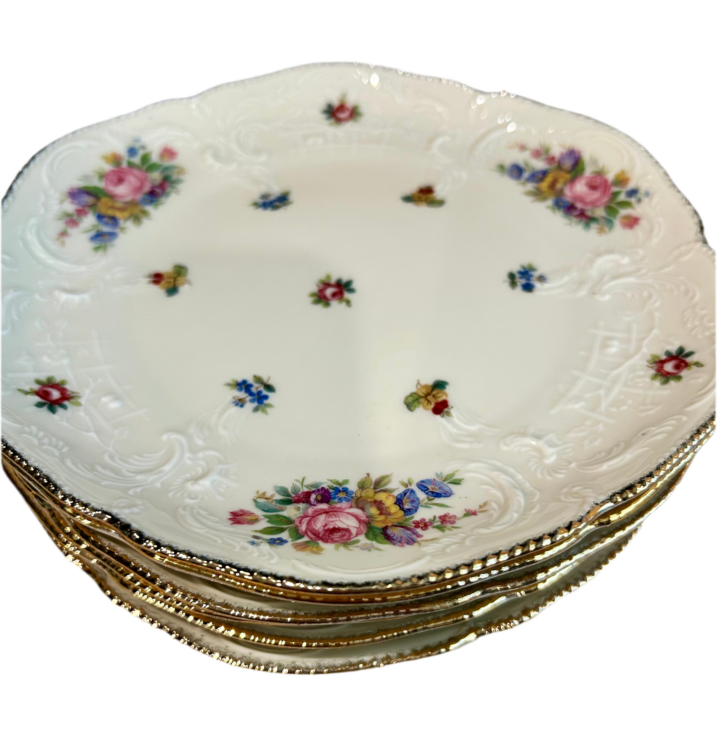 Rare Set of 6 Rosenthal Sanssouci Breakfast Plates
