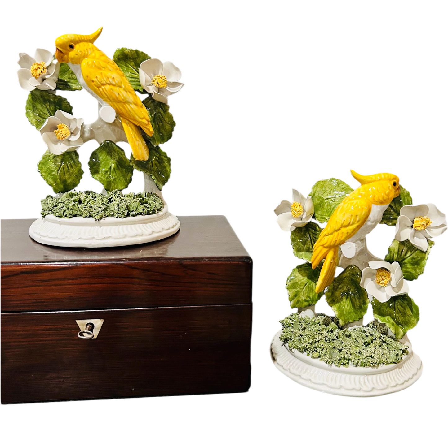 Italian Ceramic Bird Bookends