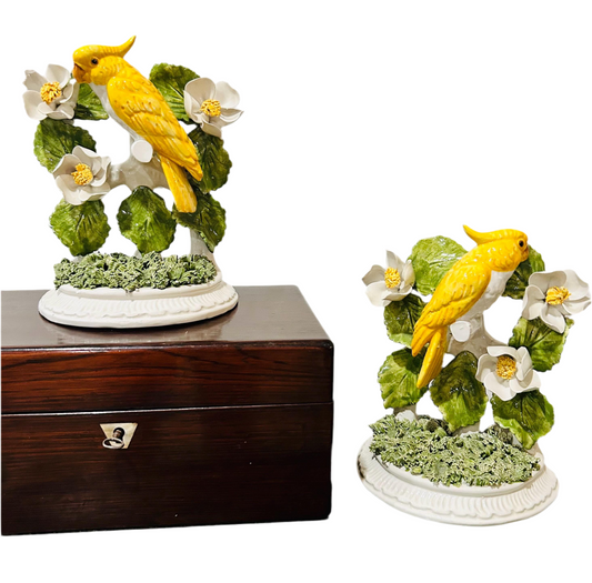 Italian Ceramic Bird Bookends