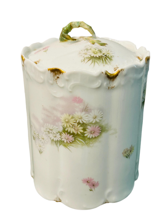 Antique Handpainted Rosenthal Monbijou Biscuit Jar