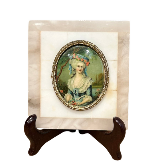 Circa 1920 Grand Tour Royal Academy of London Souvenir Lady Portrait
