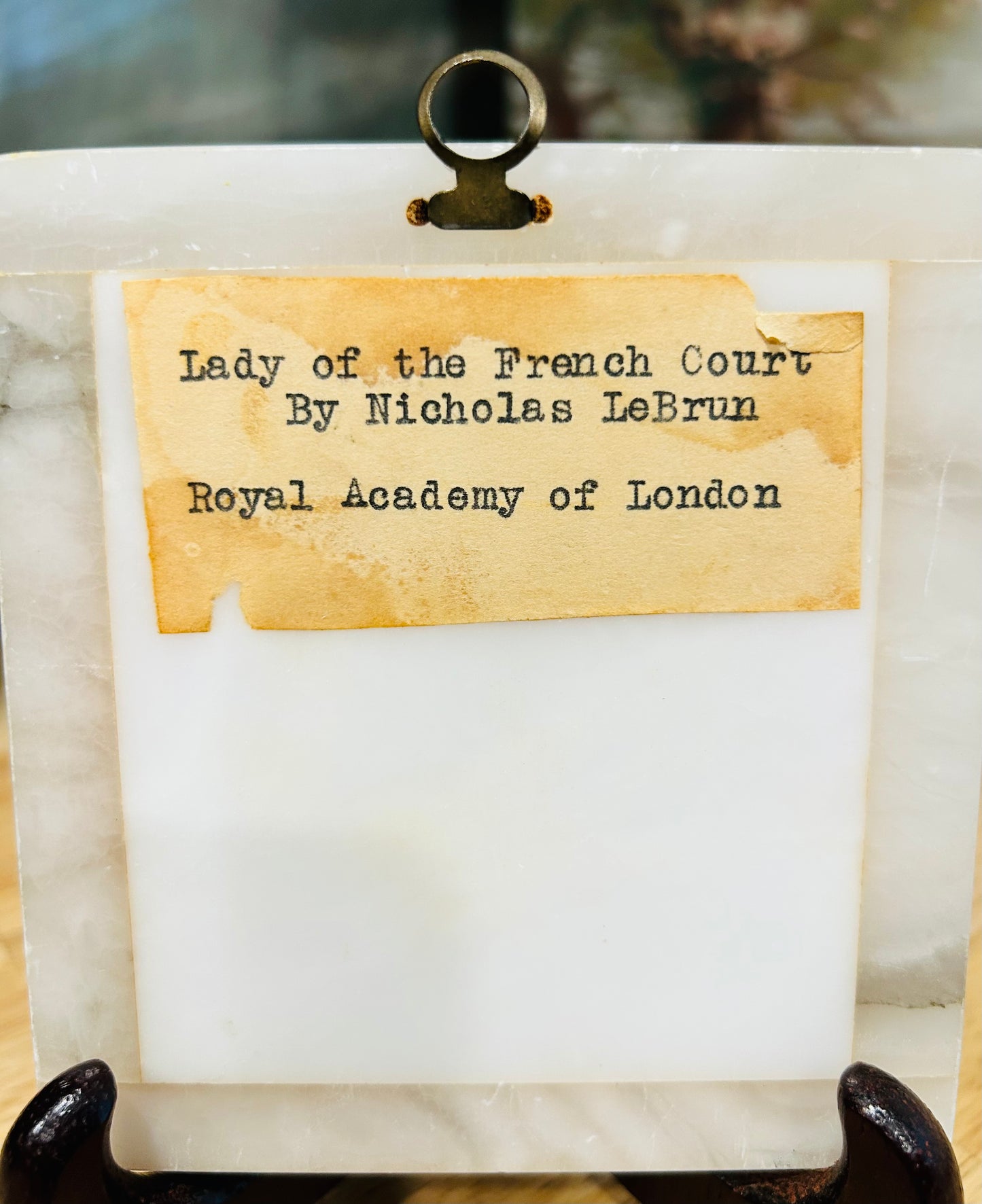 Circa 1920 Grand Tour Royal Academy of London Souvenir Lady Portrait