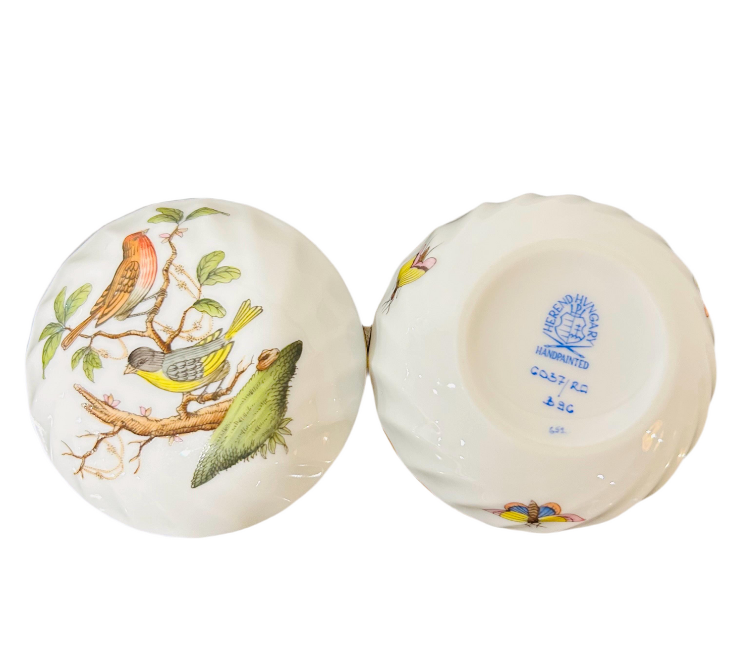 Herend Rothschild Birds Trinket Box