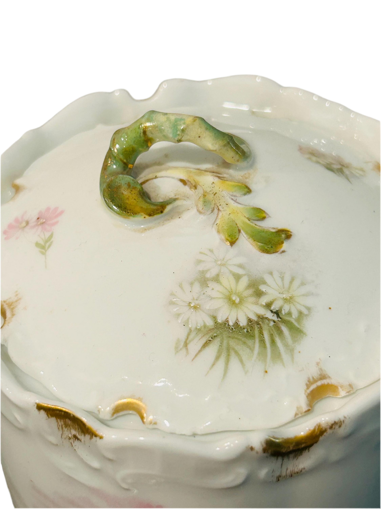Antique Handpainted Rosenthal Monbijou Biscuit Jar