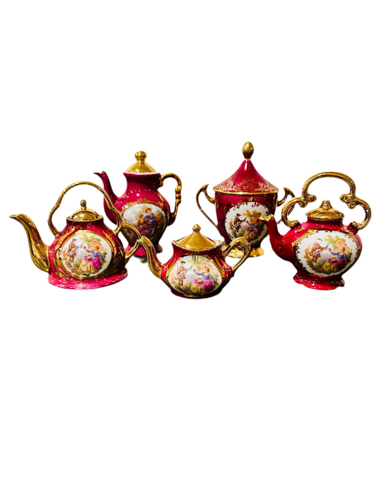 Limoges Miniature Porcelain Teapots