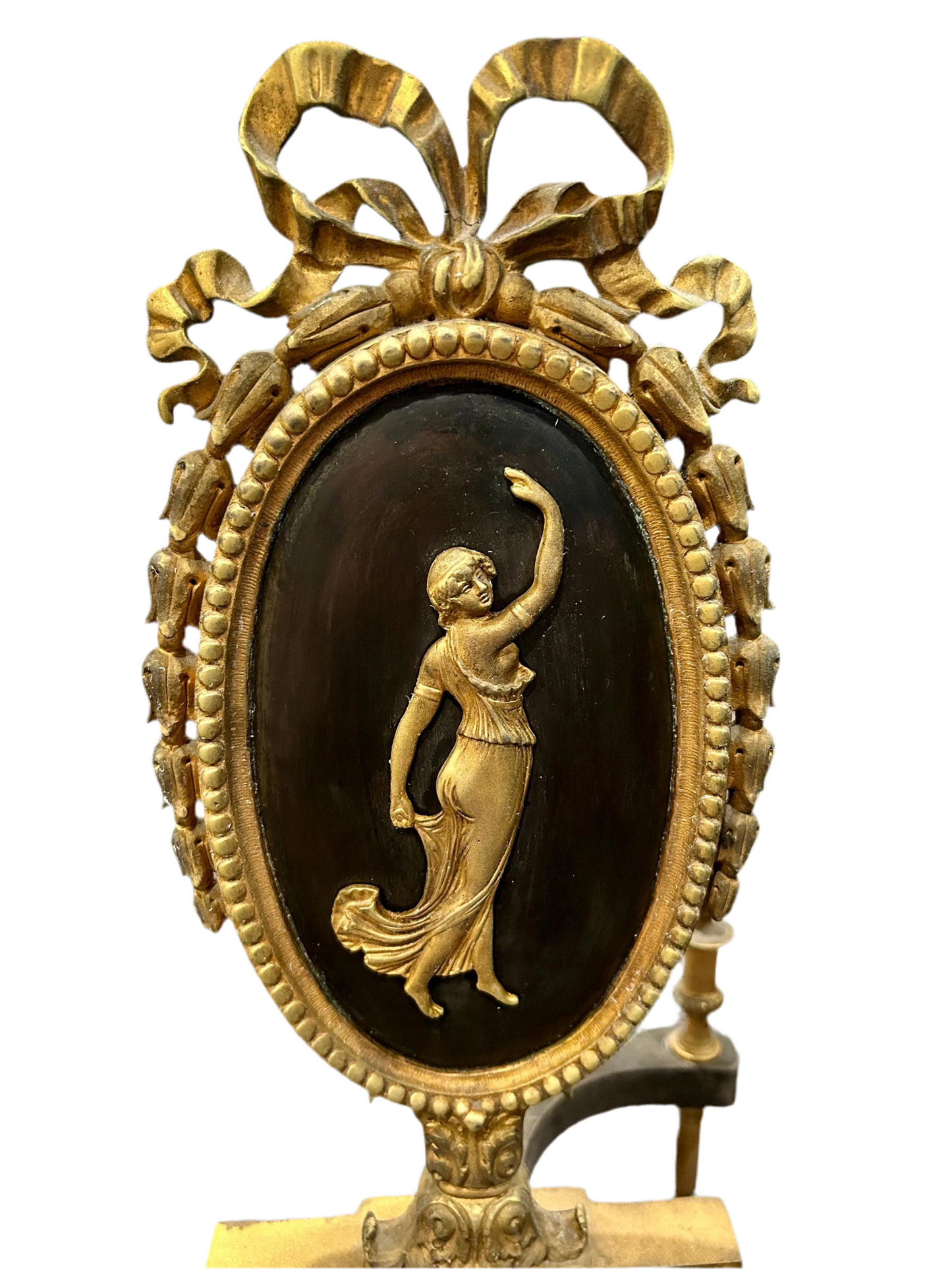 French Louis XVI Style Figural Andirons