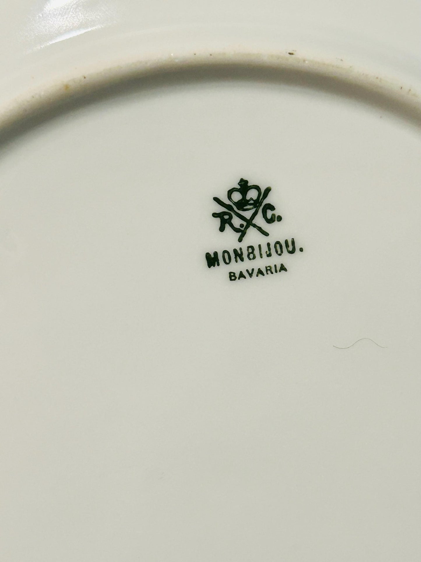 Antique Rosenthal Monbijou Handpainted Scalloped Plate